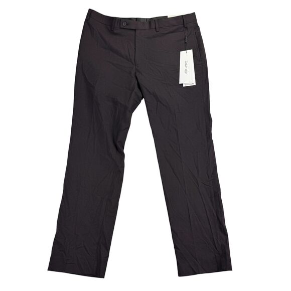 Calvin Klein Other - Calvin Klein Mens Jerome X Slim Fit Dress Pants Wine Black 38x30